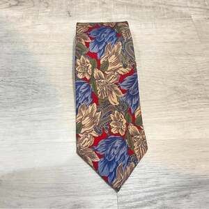Marsh Creek Cravate Necktie Floral French Tapestry Tie - 100% Silk